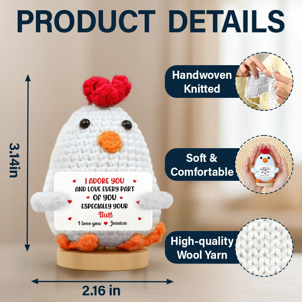 Gift For Couples,Gift For Husband,Gift For Boyfriend - I Love You For Who You Are - Personalized Doll Crochet With Custom Card