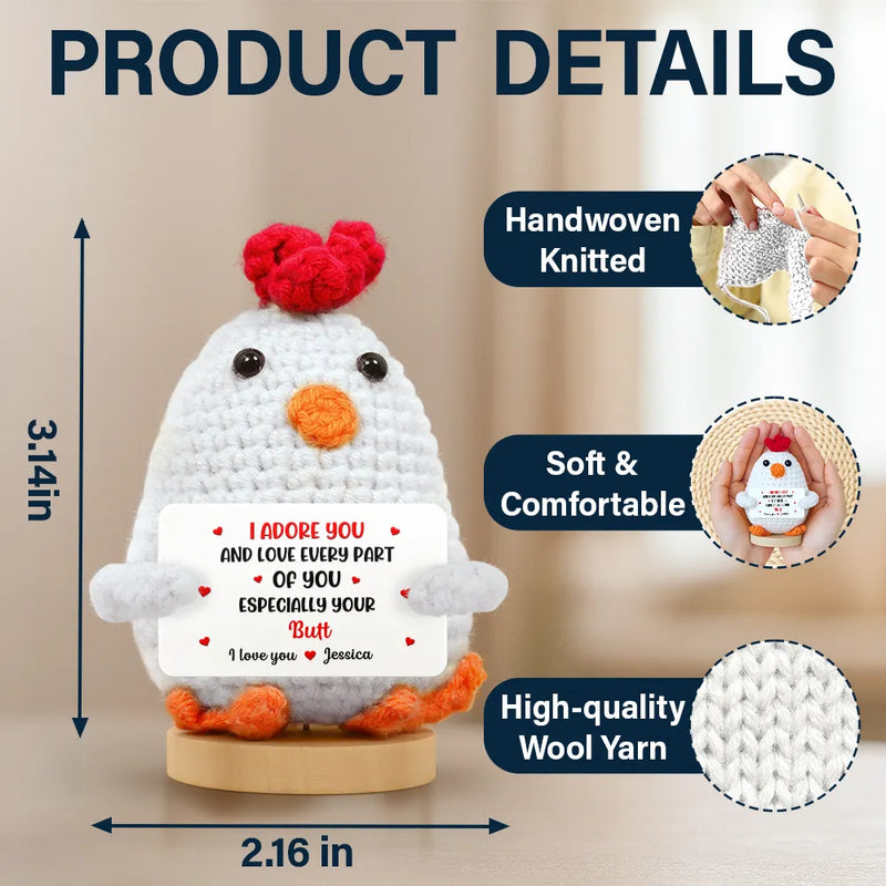 Gift For Couples,Gift For Husband,Gift For Boyfriend - I Love You For Who You Are - Personalized Doll Crochet With Custom Card