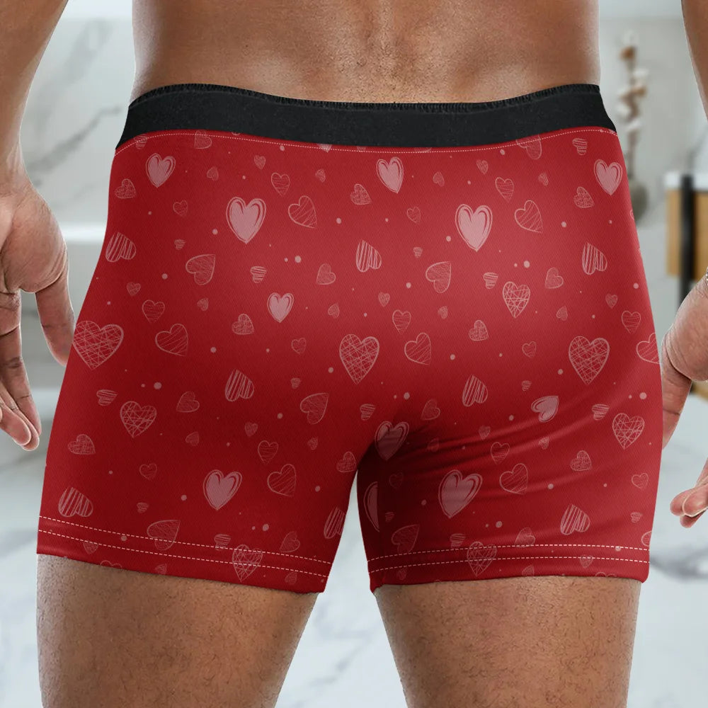 Gift For Couples,Old Couples,Gift For Husband,Gift For Wife,Gift For Boyfriend,Gift For Girlfriend,Love - I Love You For Your Personality Sexy Couple - Personalized Men's Boxer Briefs