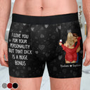 Gift For Couples,Old Couples,Gift For Husband,Gift For Wife,Gift For Boyfriend,Gift For Girlfriend,Love - I Love You For Your Personality Sexy Couple - Personalized Men's Boxer Briefs