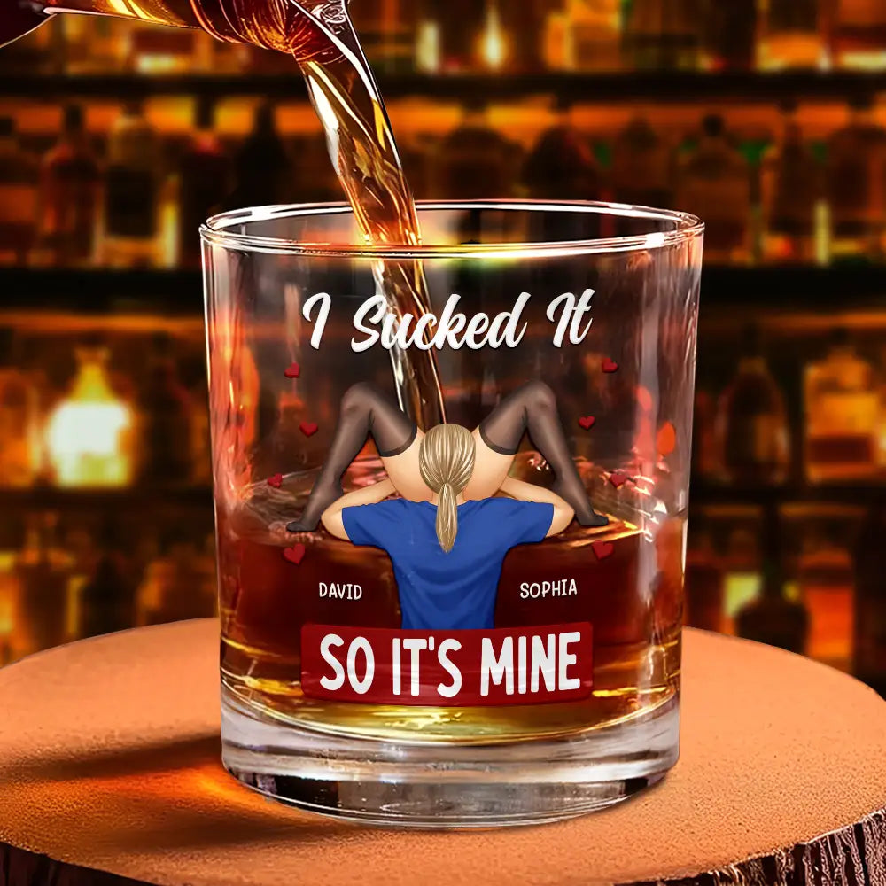 I Love Your Face Timber Couple - Personalized Whiskey Glass – Wander Prints