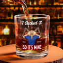 Gift For Couples,Old Couples,Gift For Husband,Gift For Wife,Gift For Boyfriend,Gift For Girlfriend,Custom Photo,Love - I Love Your Face Timber Couple - Personalized Whiskey Glass