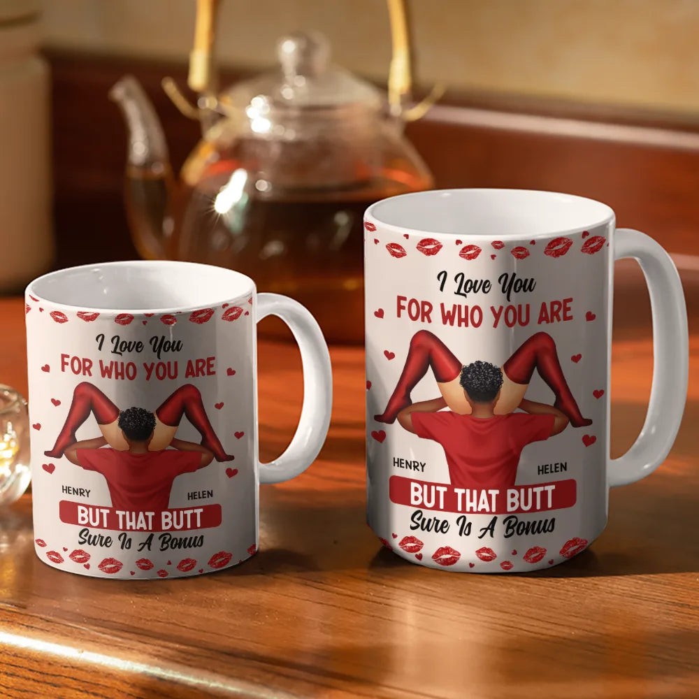 I Love Your Face Timber Couple - Personalized White Edge-to-Edge Mug ...