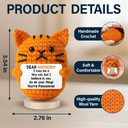 Pet Lovers - I May Be A Tiny Cat - Personalized Doll Crochet With Custom Card