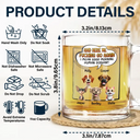 Funny, Pet Lovers, Dog Lovers, Cat Lovers - I Mean Good Morning Dog Cat - Personalized Glass Mug