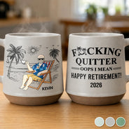 Gift For Men,Gift For Yourself,Humorous,Vector - I Mean Happy Retirement - Personalized Conical Mug