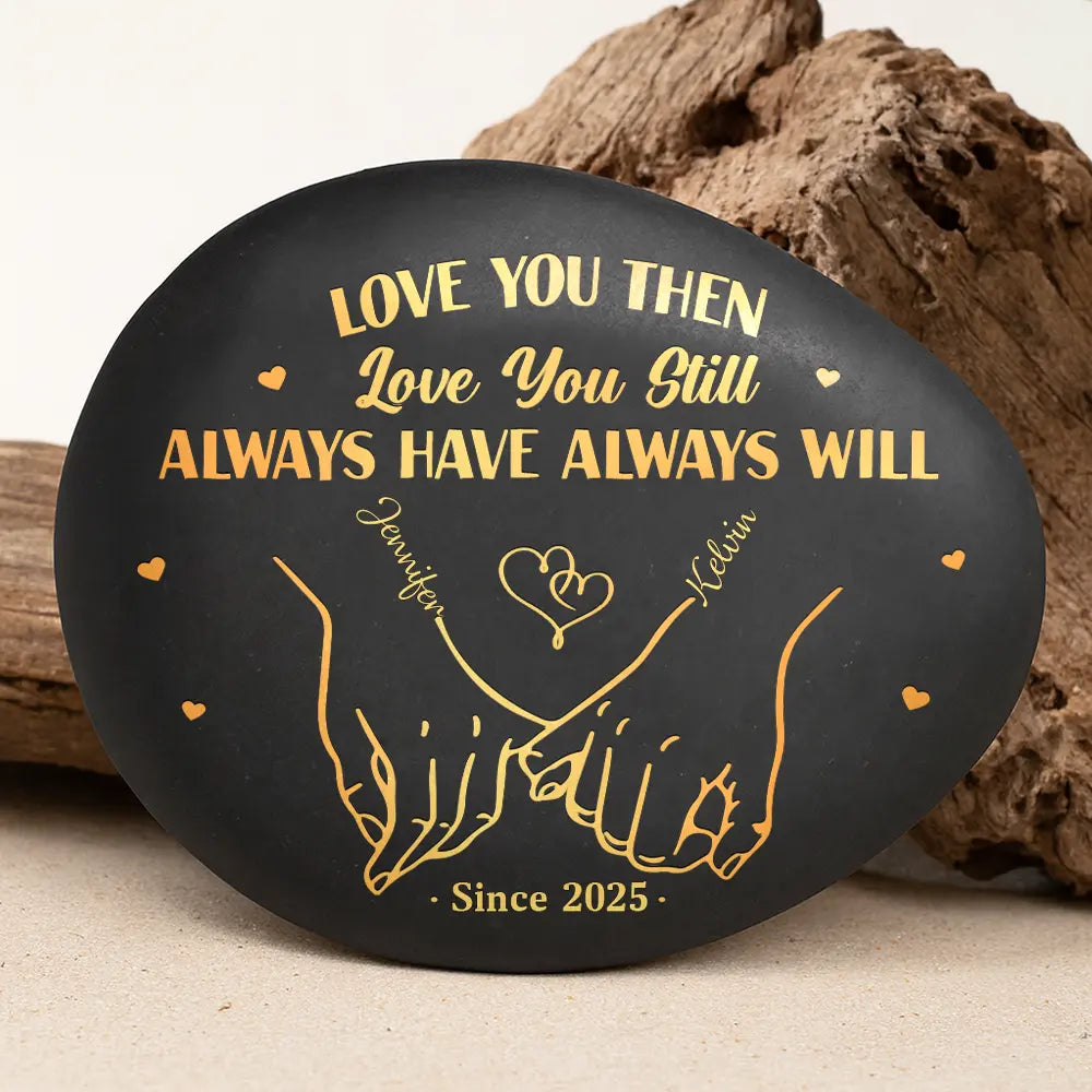Gift For Couples,Gift For Husband,Gift For Wife,Gift For Boyfriend,Gift For Girlfriend,Love - I Met You I Like You Couples - Personalized Printed Rock