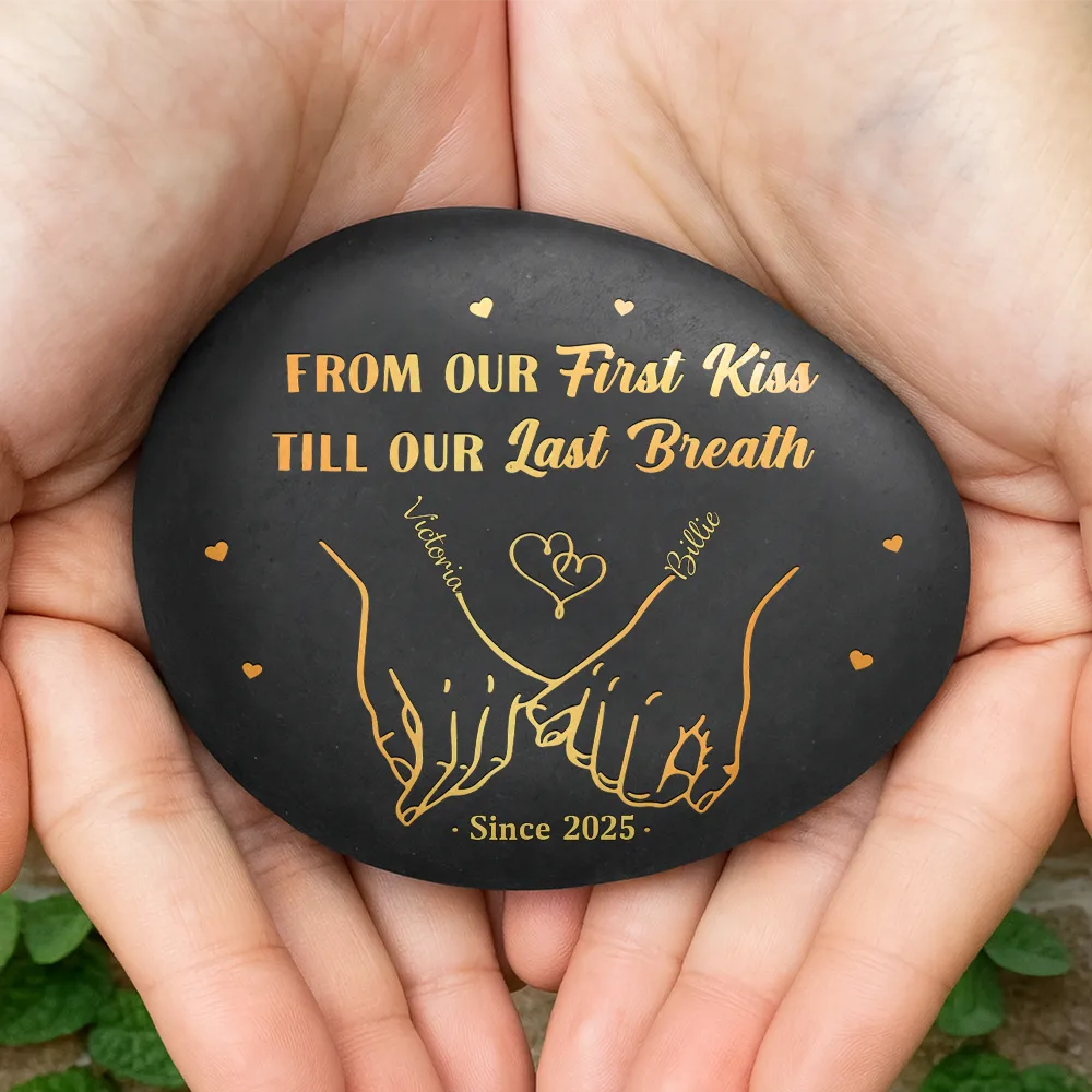 Gift For Couples,Gift For Husband,Gift For Wife,Gift For Boyfriend,Gift For Girlfriend,Love - I Met You I Like You Couples - Personalized Printed Rock