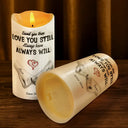 Gift For Couples,Gift For Husband,Gift For Wife,Gift For Boyfriend,Gift For Girlfriend,Custom Photo,Love - I Met You I Liked You - Personalized Flameless LED Candle