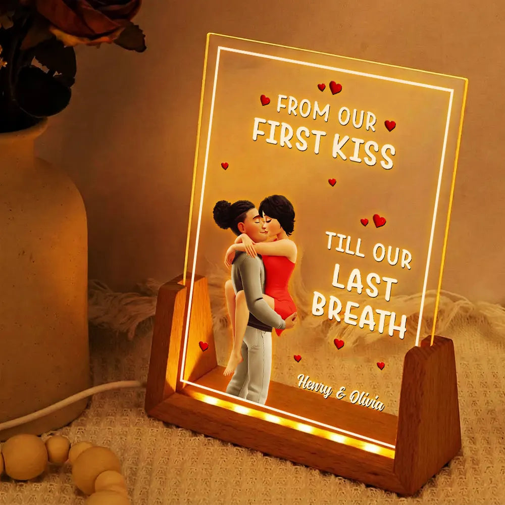 Gift For Couples,Gift For Husband,Gift For Wife,Gift For Girlfriend,LGBT,Love - I Met You Liked You Love You Forever - Personalized Night Light