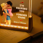 Gift For Couples,Gift For Husband,Gift For Wife,Gift For Girlfriend,LGBT,Love - I Met You Liked You Love You Forever - Personalized Night Light