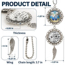 Memorial,Sad - I Miss You - Personalized Photo Pendant Charm