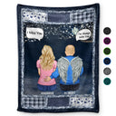 Family,Memorial,Gift For Women,Gift For Men,Sad,Christmas - I Miss You I'm Always With You - Personalized Fleece Blanket, Sherpa Blanket