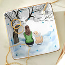 Sad,Memorial,Dog Lovers,Pet Lovers,Cat Lovers,Dog Mom - I Miss You Memorial Dog Cat - Personalized Ring Dish