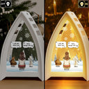 Sad, Memorial, Dog Lovers, Pet Lovers, Cat Lovers, Christmas, Dog Mom, Pet Mom - I Miss You Memorial Dog Cat - Personalized Tabletop Lantern Light