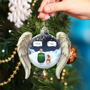 Christmas, Memorial, Sad, Pet Lovers, Dog Lovers, Cat Lovers - I Miss You Pet Memorial - Personalized Custom Shaped Acrylic Ornament