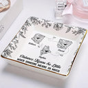 Gift For Bestie,Gift For Sisters,Gift For Women,Gifts For Colleagues,Happy,Gift For Sibling - I Miss Your Face Toile Pattern - Personalized Ring Dish