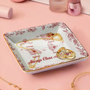 Gift For Bestie,Gift For Sisters,Gift For Women,Gifts For Colleagues,Happy,Gift For Sibling - I Miss Your Face Toile Pattern - Personalized Ring Dish