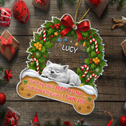 Dog Lovers, Happy - I Own You Christmas - Personalized Custom Shaped Acrylic Ornament