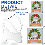 Dog Lovers, Happy - I Own You Christmas - Personalized Custom Shaped Acrylic Ornament