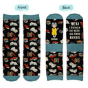 Gift For Yourself, Gift For Women, Reading, Happy, Gift For Men, Christmas - I Really Do Need All These Books - Personalized Socks