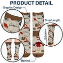 Gift For Yourself, Gift For Women, Reading, Happy, Gift For Men, Christmas - I Really Do Need All These Books - Personalized Socks