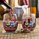 Dad - Daughters (Adult),Dad - Daughters (Young),Dad - Children,Mom - Children,Mom - Daughters (Adult),Gift For Daughter,Mom - Daughters (Young),Mom - Sons,Dad - Sons,Gift For Son,Grandpa - Grandkids,Grandma - Grandkids,Gift For Grandkids,Happy - I Smile Because You Are My Daughter Son - Personalized Stemless Wine Glass