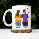 Mom,Sons,Gift For Son,Funny - I Smile Because You Are My Daughter Son Backside - Personalized Mug