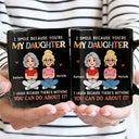 Gift For Wife,Gift For Mother,Mom - Sons,Gift For Daughter,Mom - Daughters (Adult),Dad - Daughters (Adult),Dad - Sons,Gift For Son,Funny - I Smile Because You Are My Daughter Son Retro - Personalized Mug