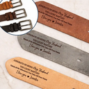 Gift For Couples,Gift For Husband,Gift For Boyfriend,Funny - I Sucked It So It's Mine - Personalized Cowhide Leather Belt