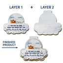 Sad,Memorial,Pet Lovers - I Will Carry You With Me Dog Lovers - Personalized Custom Shaped Car Visor Clip