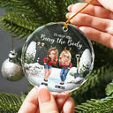 Gift For Bestie,Christmas,Funny - I Would Help You Bury The Body 3D Effect Besties - Personalized Circle Glass Ornament