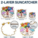 I Am Smart Kind Brave Butterfly - Personalized Window Hanging Suncatcher Ornament
