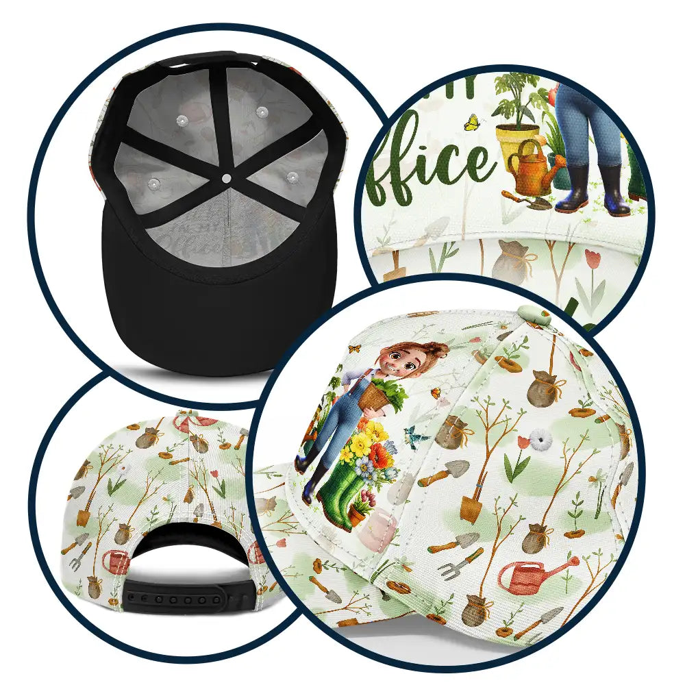 Summer,Gardening,Gift For Women,Happy - I'll Be In My Office - Personalized Classic Cap