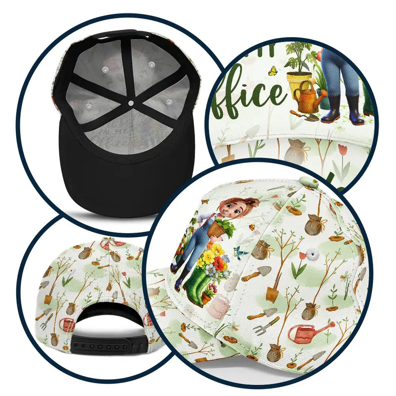 Summer,Gardening,Gift For Women,Happy - I'll Be In My Office - Personalized Classic Cap