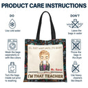 Teacher, Back To School - I'll Just Wait Until It's Quiet - Personalized Zippered Canvas Bag