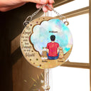 Sad, Memorial, Dog Lovers, Cat Lovers, Pet Lovers, Dog Mom - I'll Miss You For The Rest Of Mine - Personalized Rainbow Suncatcher With Crystal Ball Prism