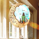 Sad, Memorial, Dog Lovers, Cat Lovers, Pet Lovers, Dog Mom - I'll Miss You For The Rest Of Mine - Personalized Rainbow Suncatcher With Crystal Ball Prism