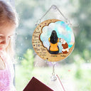 Sad, Memorial, Dog Lovers, Cat Lovers, Pet Lovers, Dog Mom - I'll Miss You For The Rest Of Mine - Personalized Rainbow Suncatcher With Crystal Ball Prism