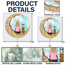 Sad, Memorial, Dog Lovers, Cat Lovers, Pet Lovers, Dog Mom - I'll Miss You For The Rest Of Mine - Personalized Rainbow Suncatcher With Crystal Ball Prism