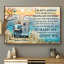 I'm Not A Widow Sympathy Old Couple Lake - Memorial Gift - Personalized Custom Poster