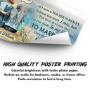 I'm Not A Widow Sympathy Old Couple Lake - Memorial Gift - Personalized Custom Poster