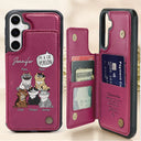 Pet Lovers,Dog Lovers,Cat Lovers - I'm A Cat Person - Personalized Leather Flip Wallet Phone Case