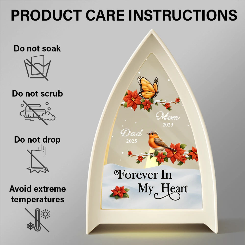 Family,Memorial,Gift For Women,Gift For Men,Sad - I'm Always With You - Personalized Tabletop Lantern Light