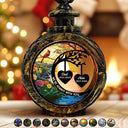 Memorial, Family, Parents, Gift For Grandparents, Sad - I'm Always With You Heart Memorial - Personalized Candlelight Lantern Ornament