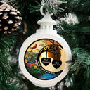 Memorial, Family, Parents, Gift For Grandparents, Sad - I'm Always With You Heart Memorial - Personalized Candlelight Lantern Ornament