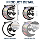 Memorial,Sad,Family,Parents,Gift For Grandparents - I'm Always With You Heart Memorial - Personalized Window Hanging Suncatcher Ornament