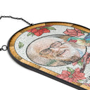 Sad,Gift For Husband,Gift For Wife,Parents,Gift For Yourself,Gift For Grandparents,Family,Gift For Sibling - I'm Always With You Memorial - Personalized Rounded Rectangle Stained Glass Suncatcher