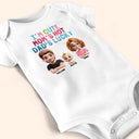 New baby,New Dad,New Mom - I'm Cute Mom's Hot Daddy's Lucky - Personalized Baby Onesie