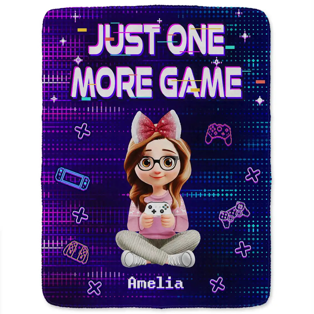 Gift For Kids, Gift For Grandkids, Gift For Son, Happy - I'm Gaming Do Not Disturb - Personalized Fleece Blanket, Sherpa Blanket